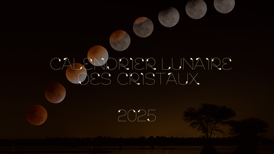 🌙 Calendrier lunaire 2025 – Rechargement des pierres naturelles