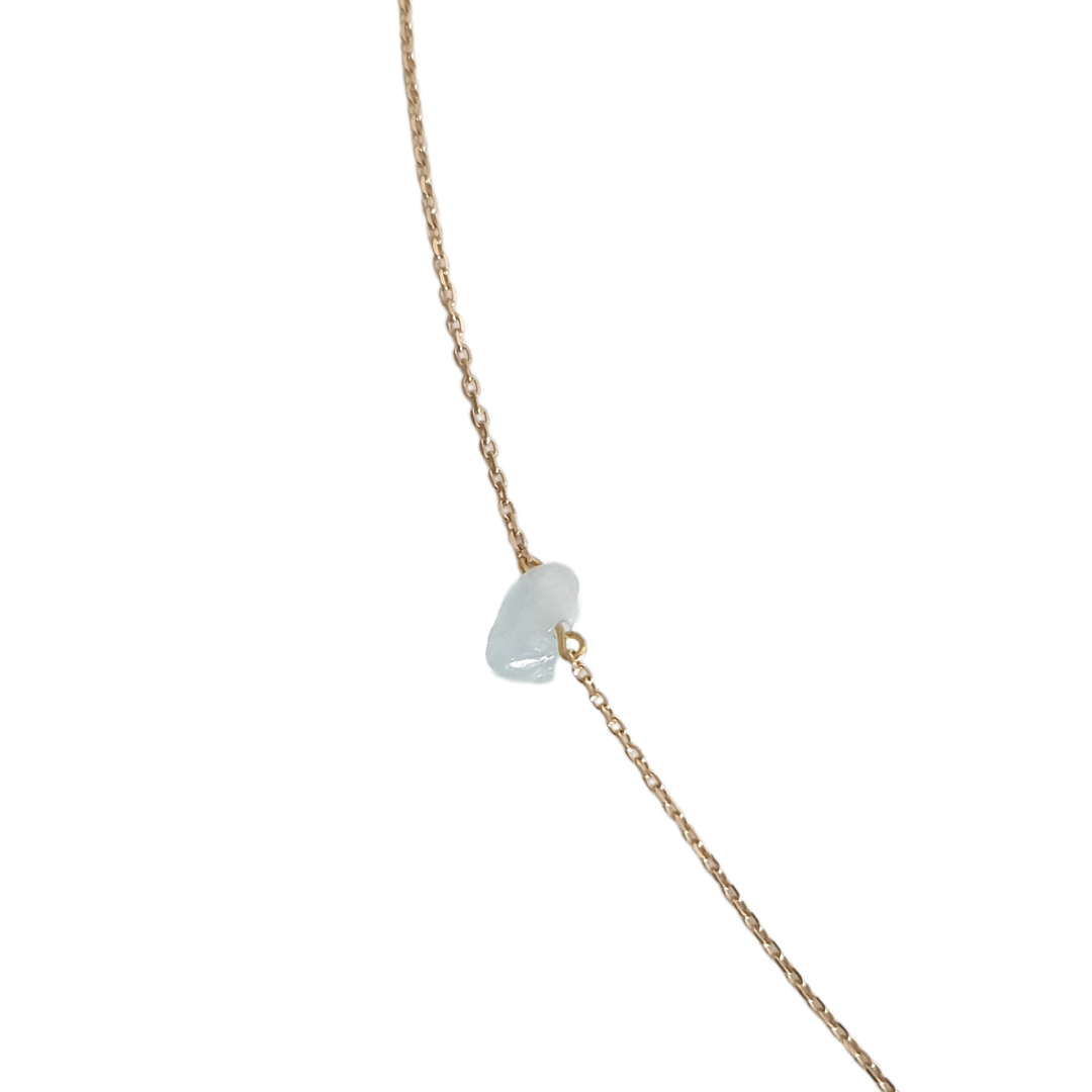 Collier Caillou Aigue Marine