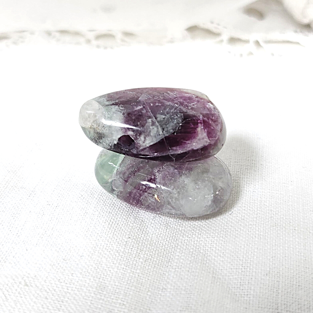 Pendentif Pierre percée Fluorite