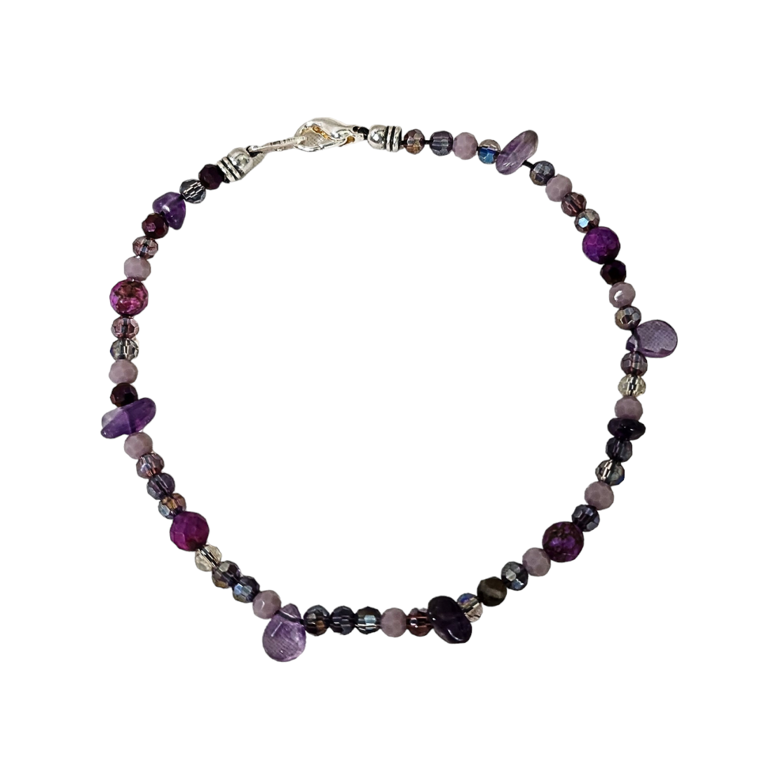 Bijou de cheville Amethyste