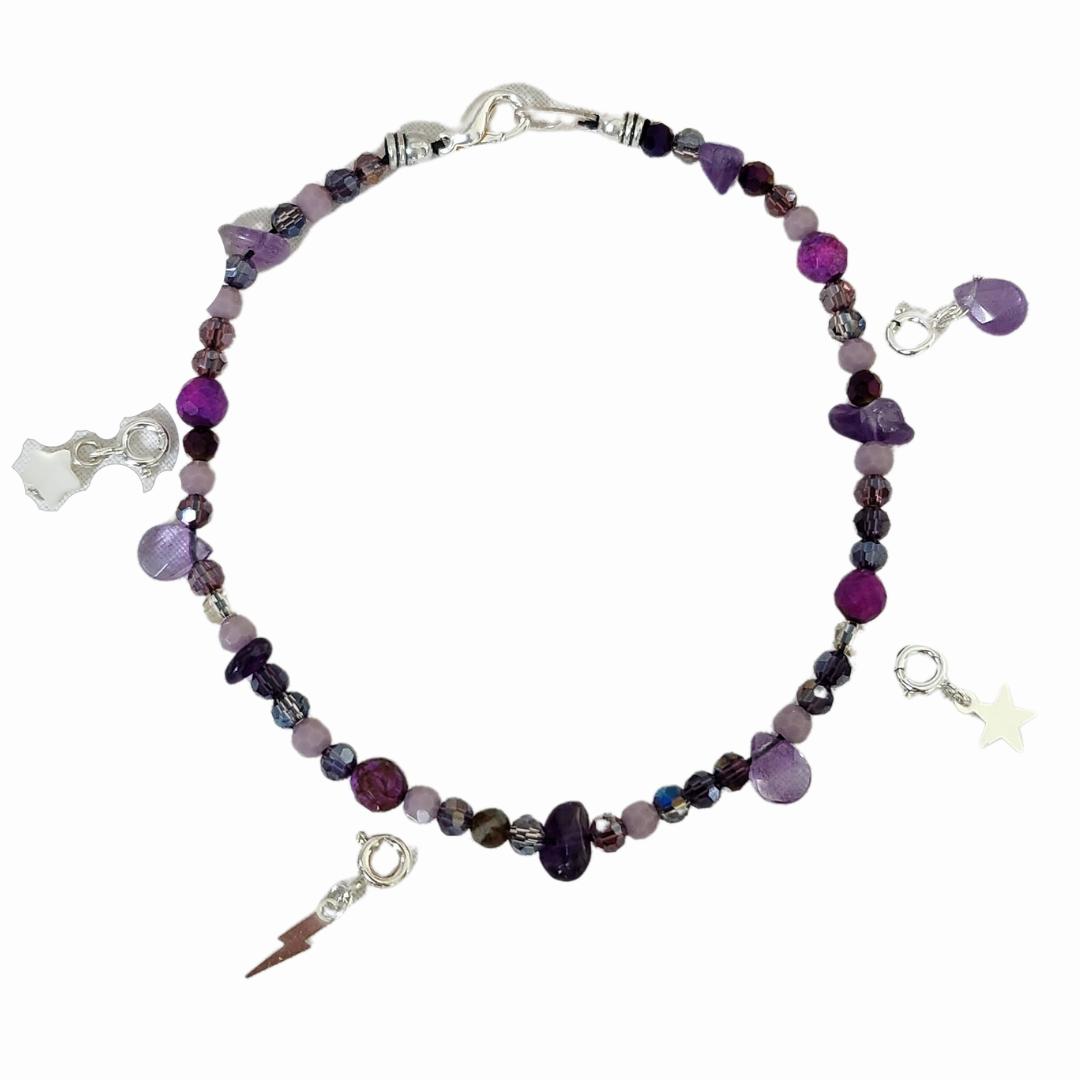 Bijou de cheville Amethyste