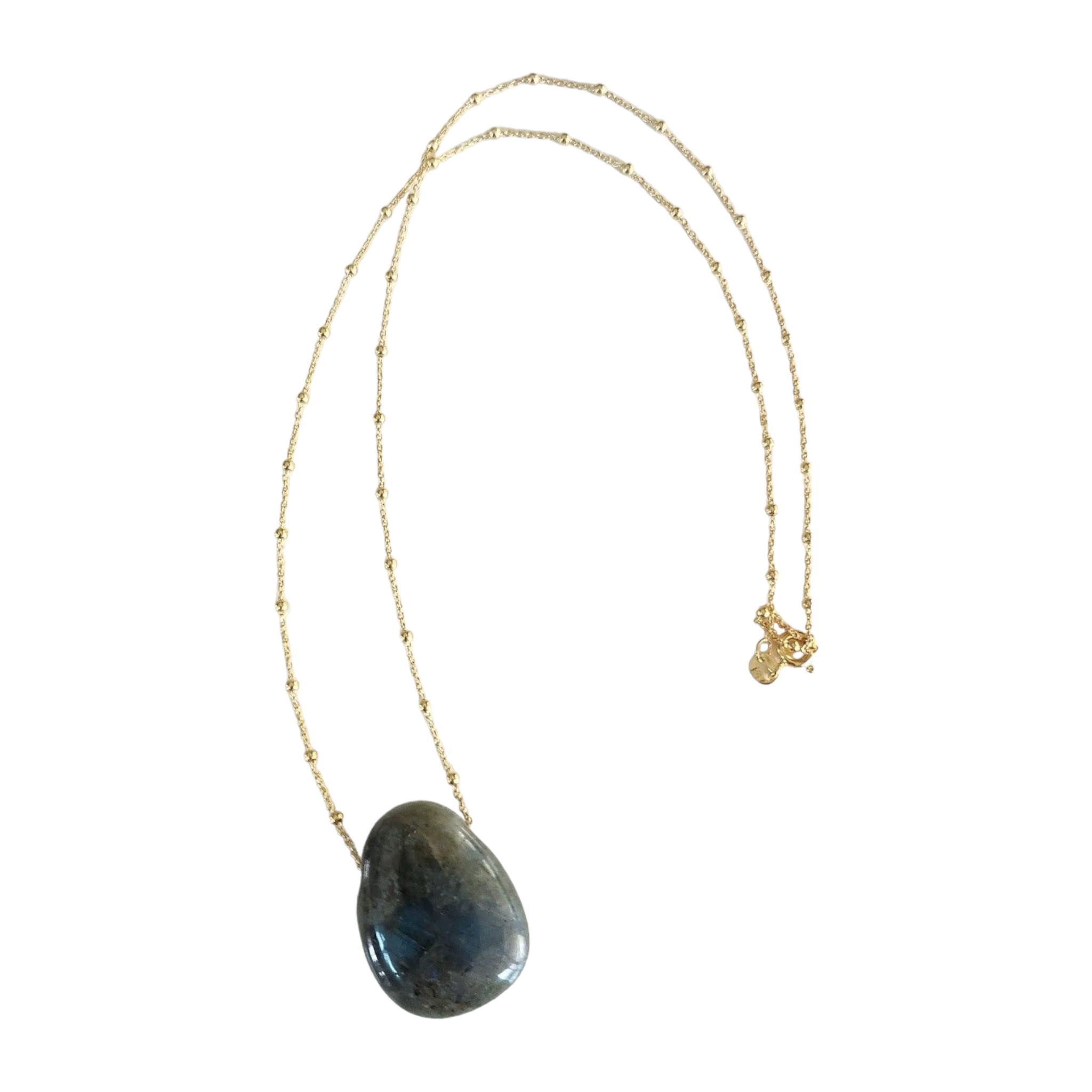 Collier Pierre percée Labradorite