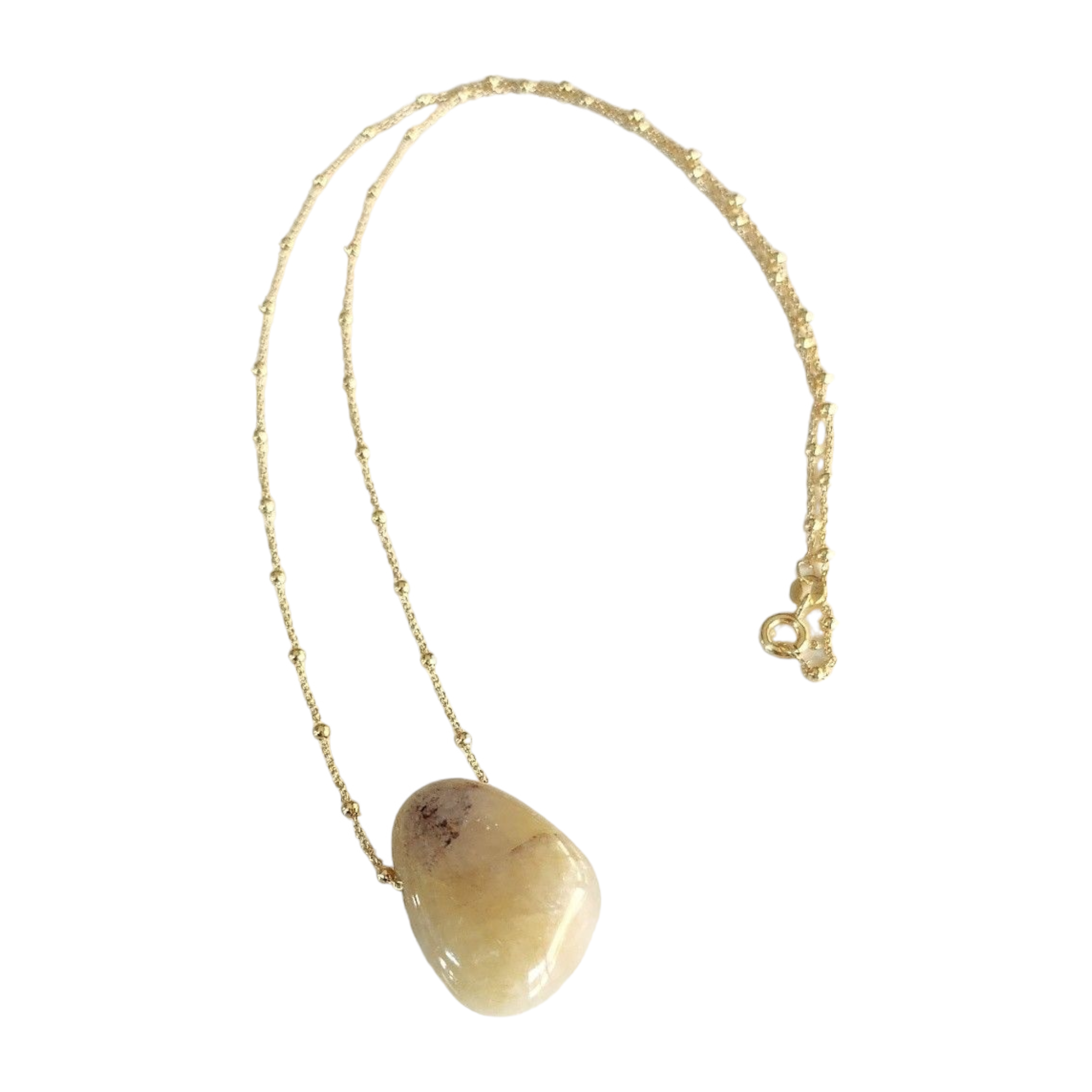 Collier Pierre percée Quartz rutile