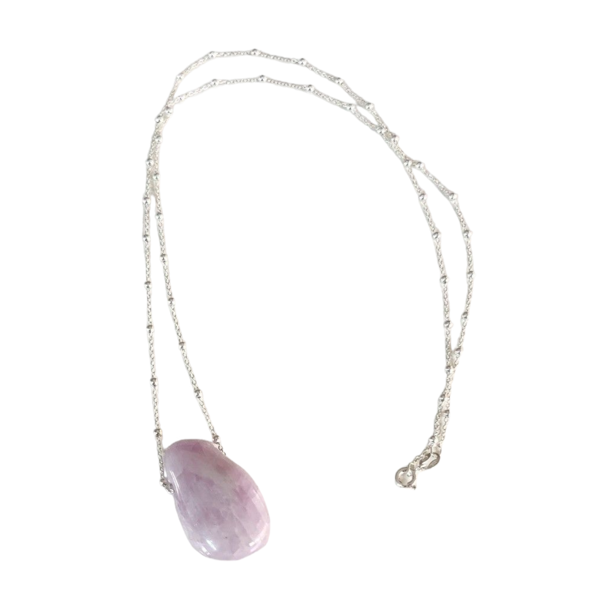 Collier Pierre percée Kunzite