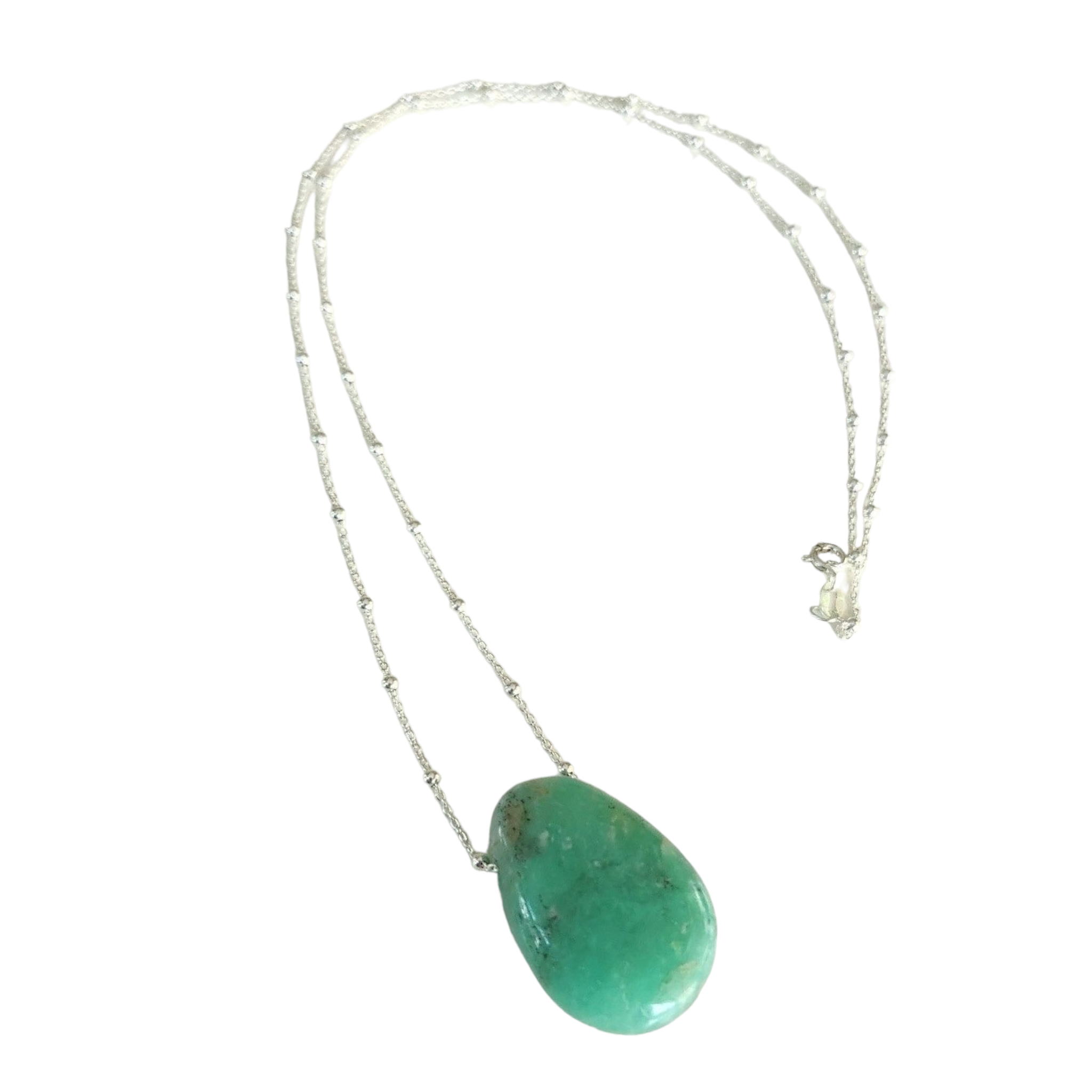 Pendentif Pierre percée Chrysoprase
