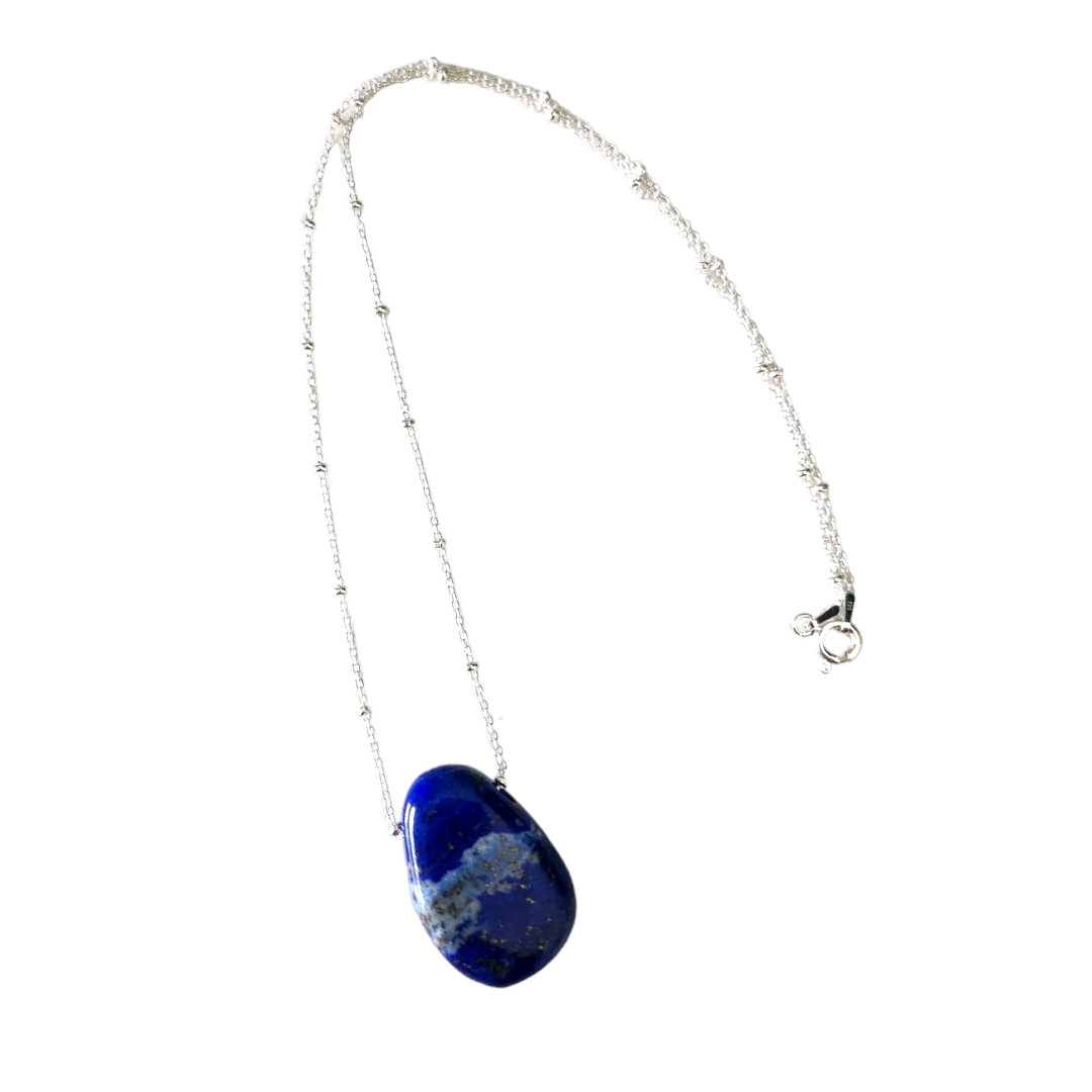 Collier Pierre percée Lapis lazuli