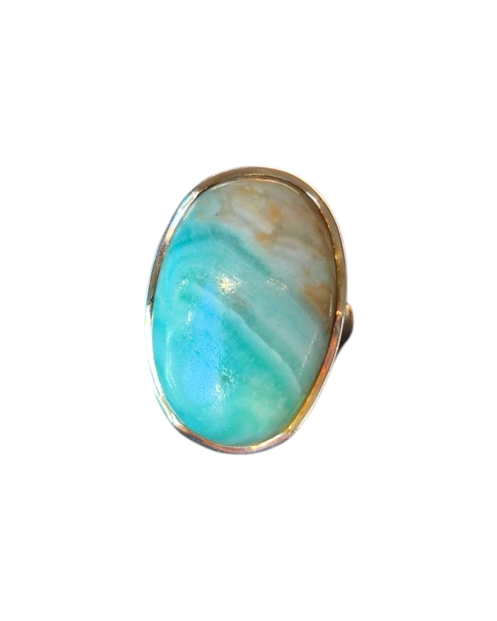 Bague Aragonite verte
