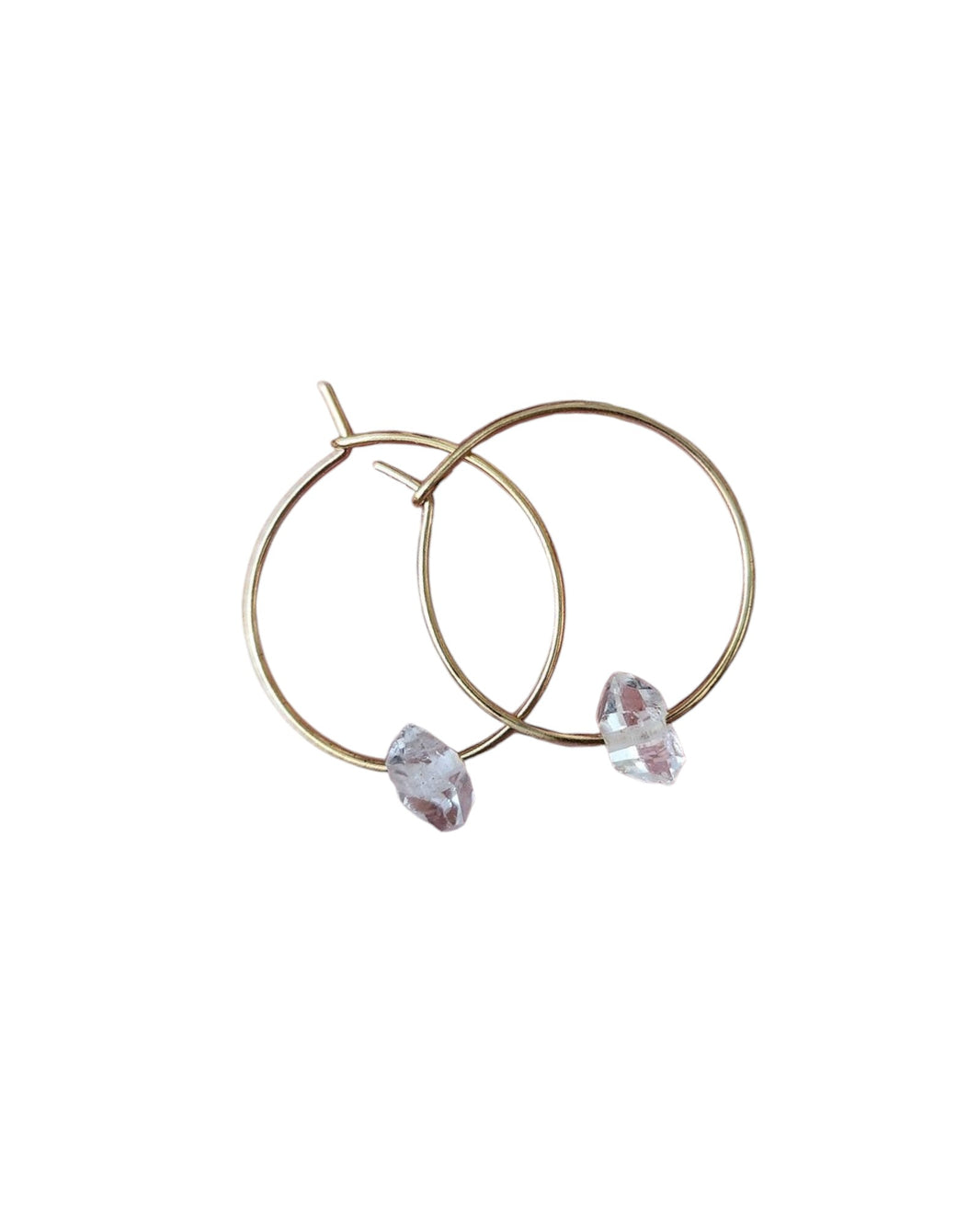 Boucles d'Oreilles Diamant Herkimer