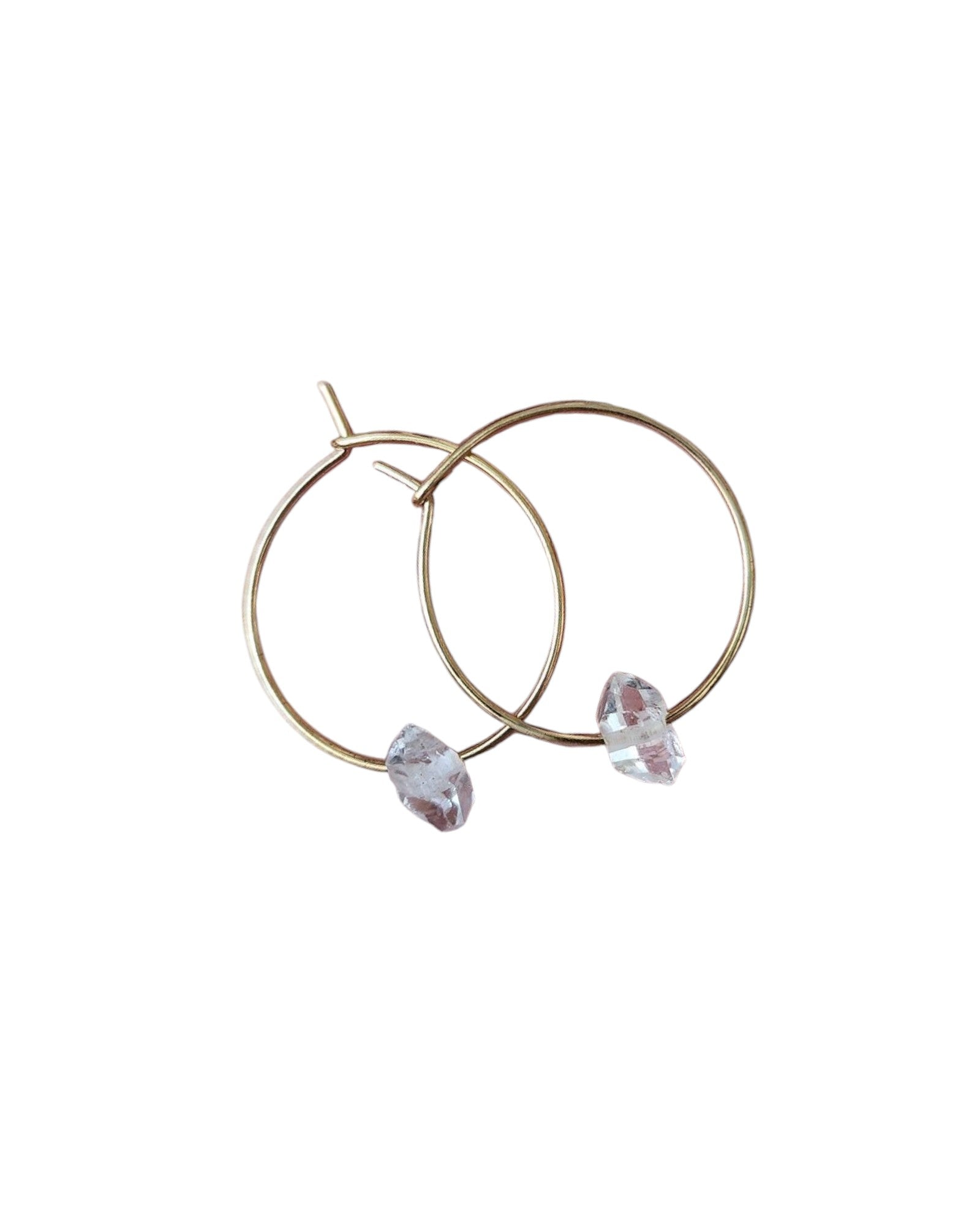 Boucles d'Oreilles Diamant Herkimer