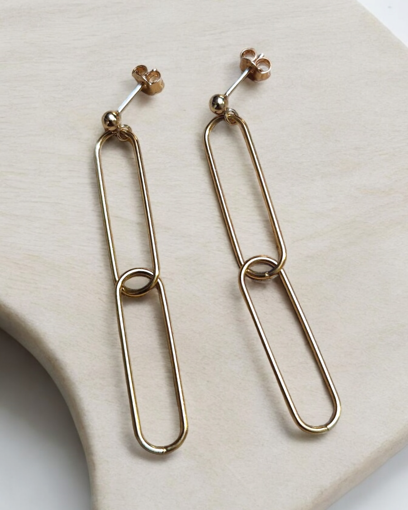 Boucles d'oreilles Lou doré