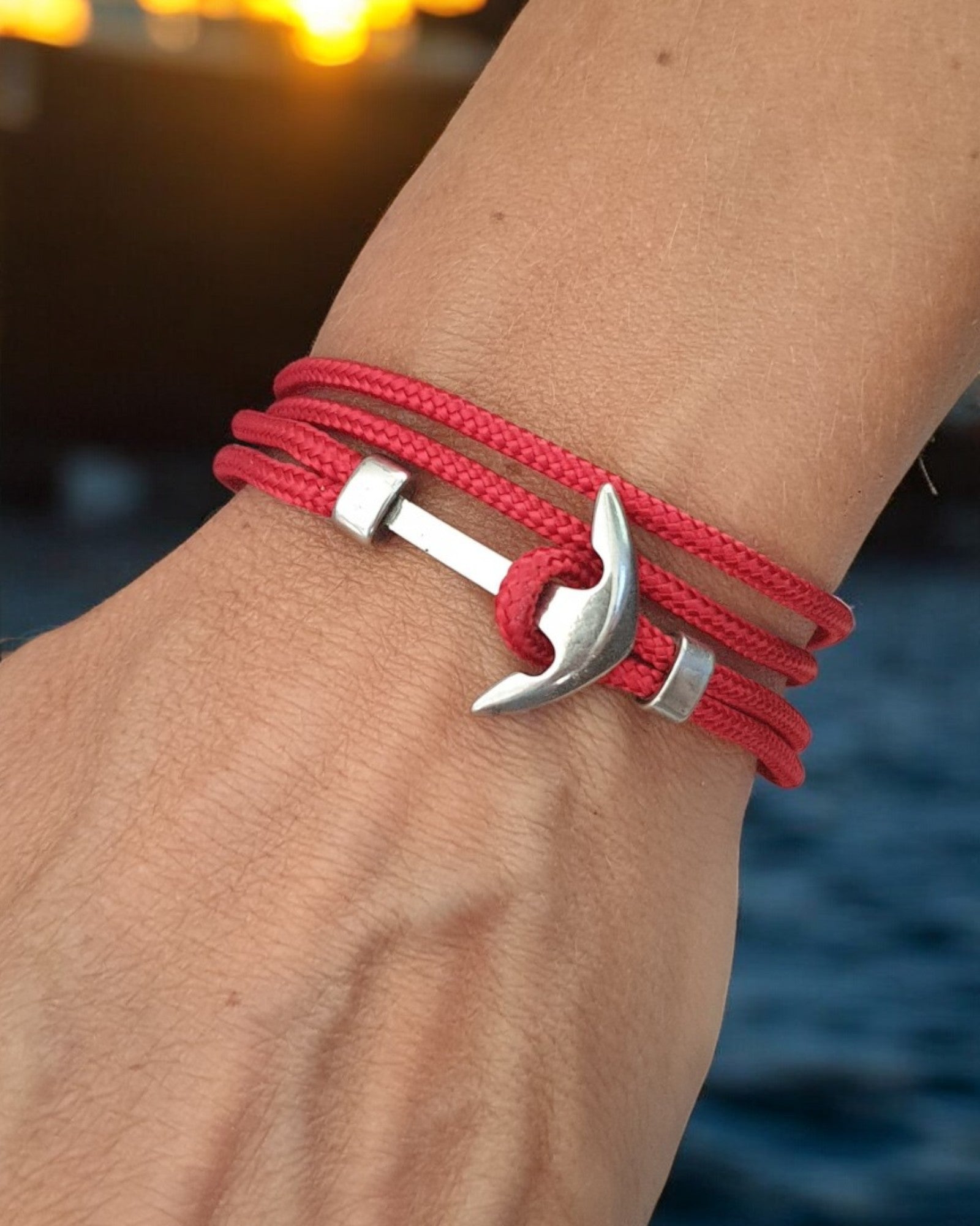 Bracelet ancre marine homme