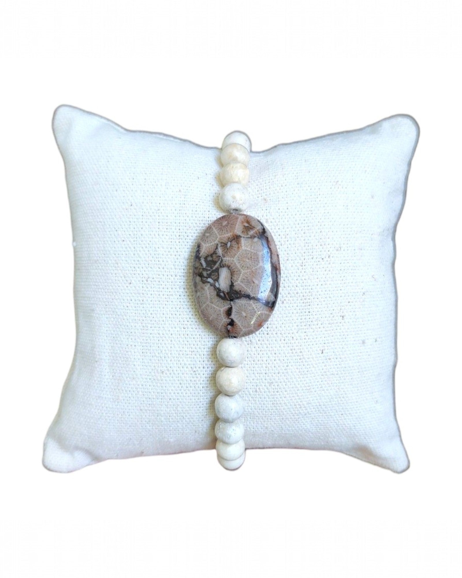 Bracelet Corail fossilisé