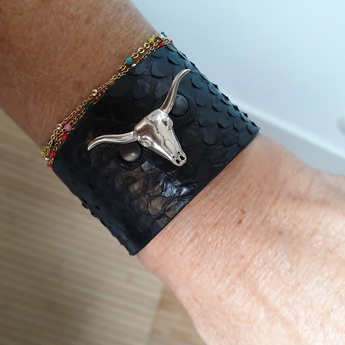 Bracelet Cheyenne Tête de buffle