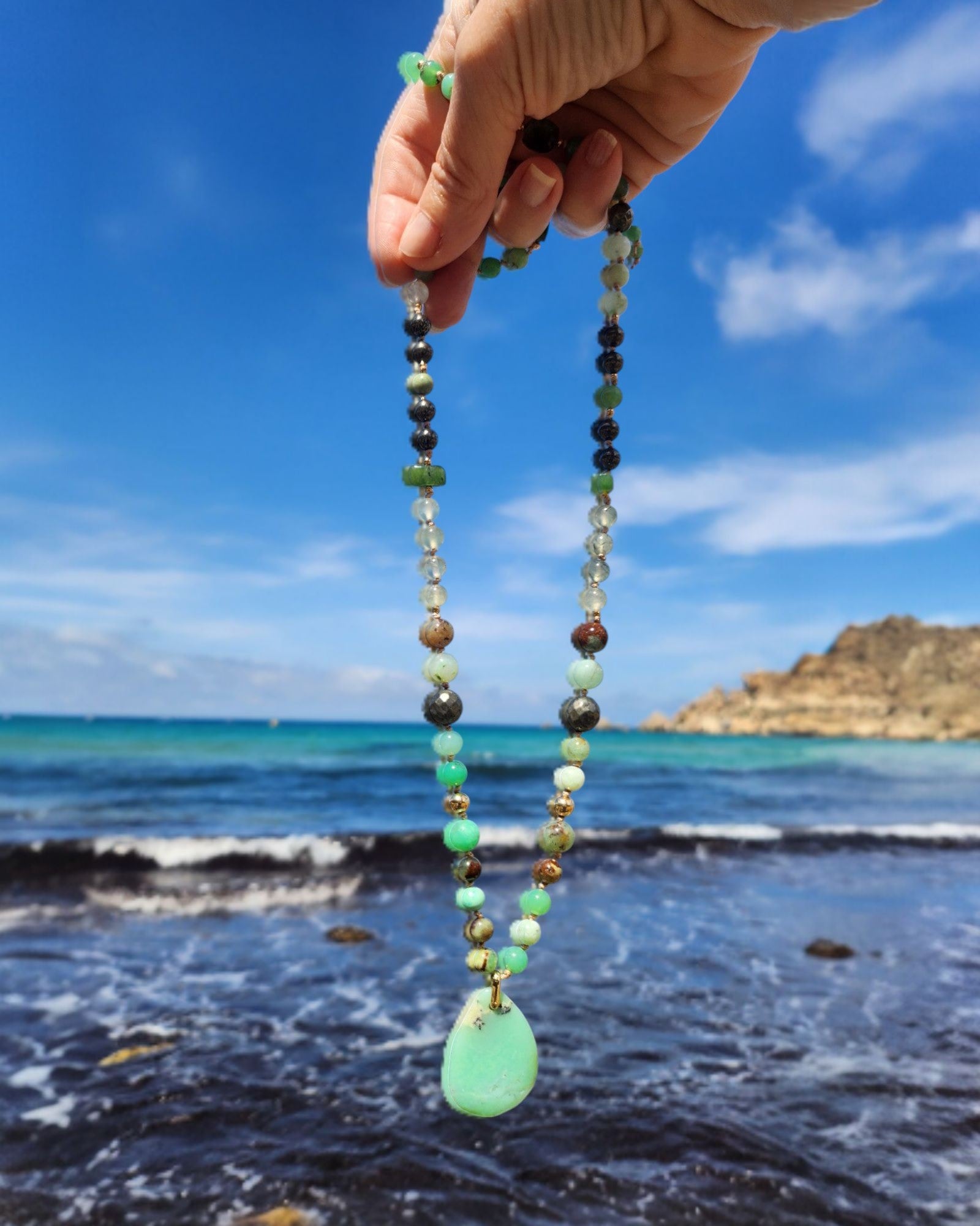 Mala Brise de Chrysoprase