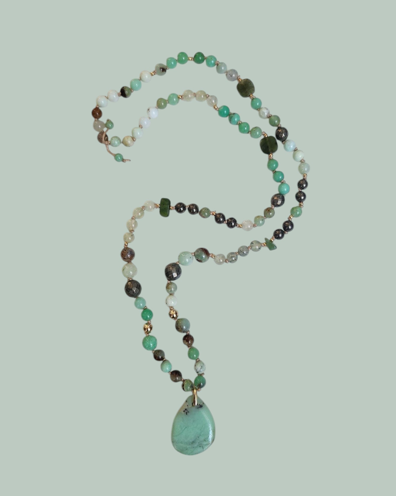 Mala Brise de Chrysoprase
