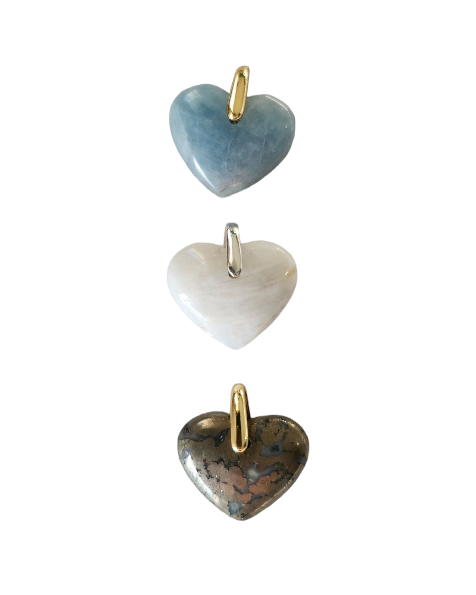 Pendentif cœur en pierre naturelle – Bijou énergétique et symbole d’amour
