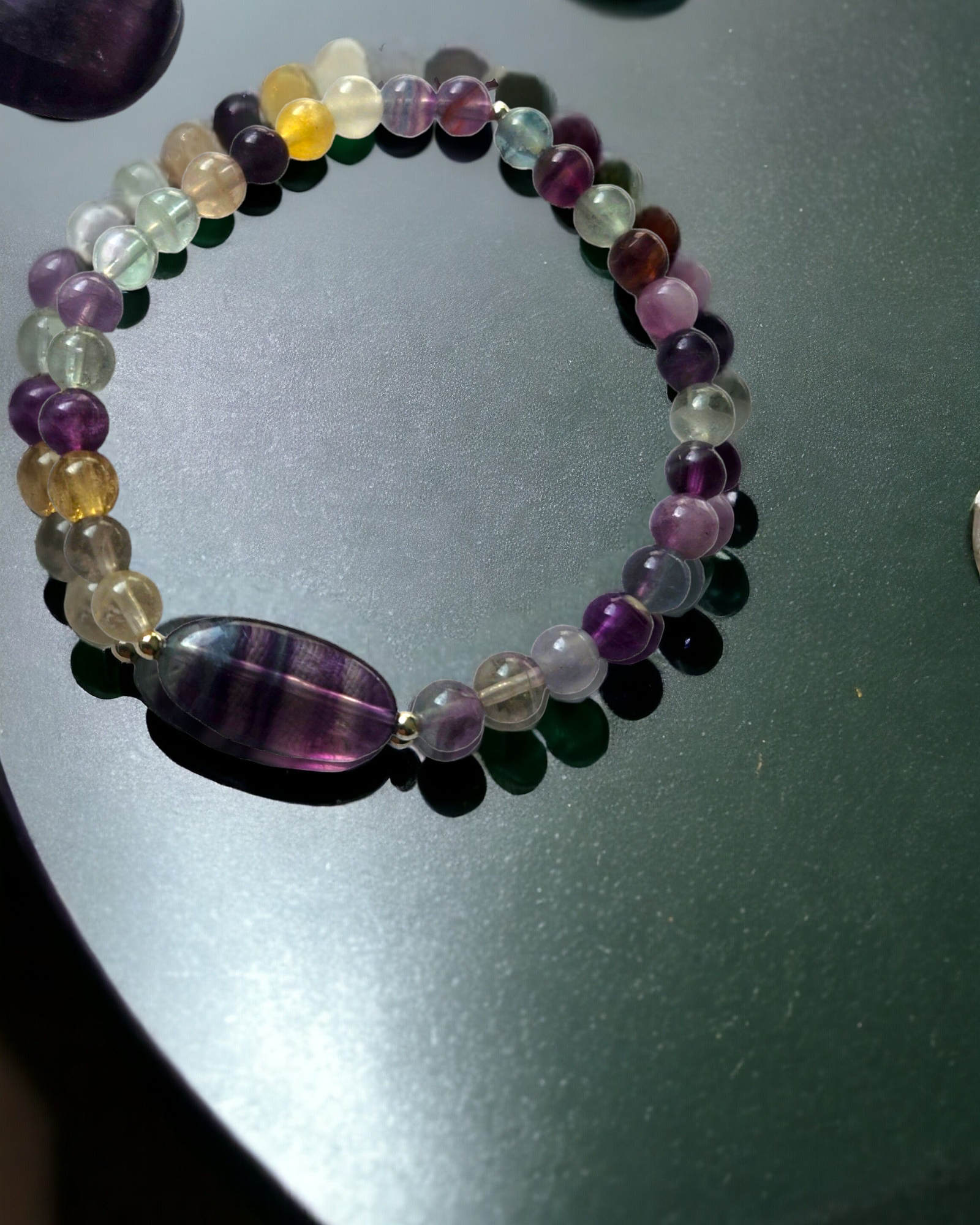 Bracelet Fluorite multicolore