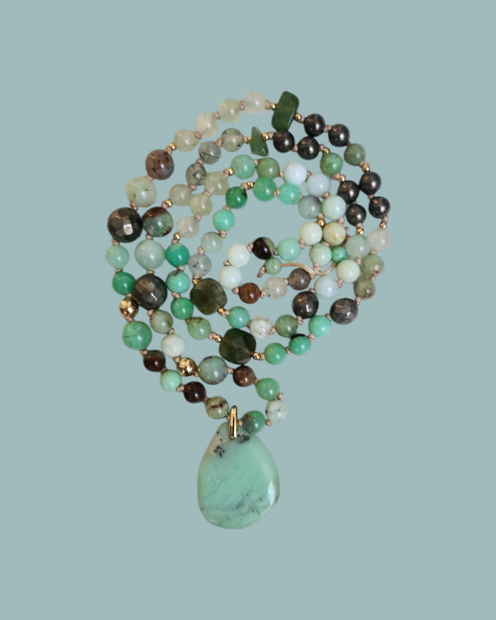 Mala Brise de Chrysoprase