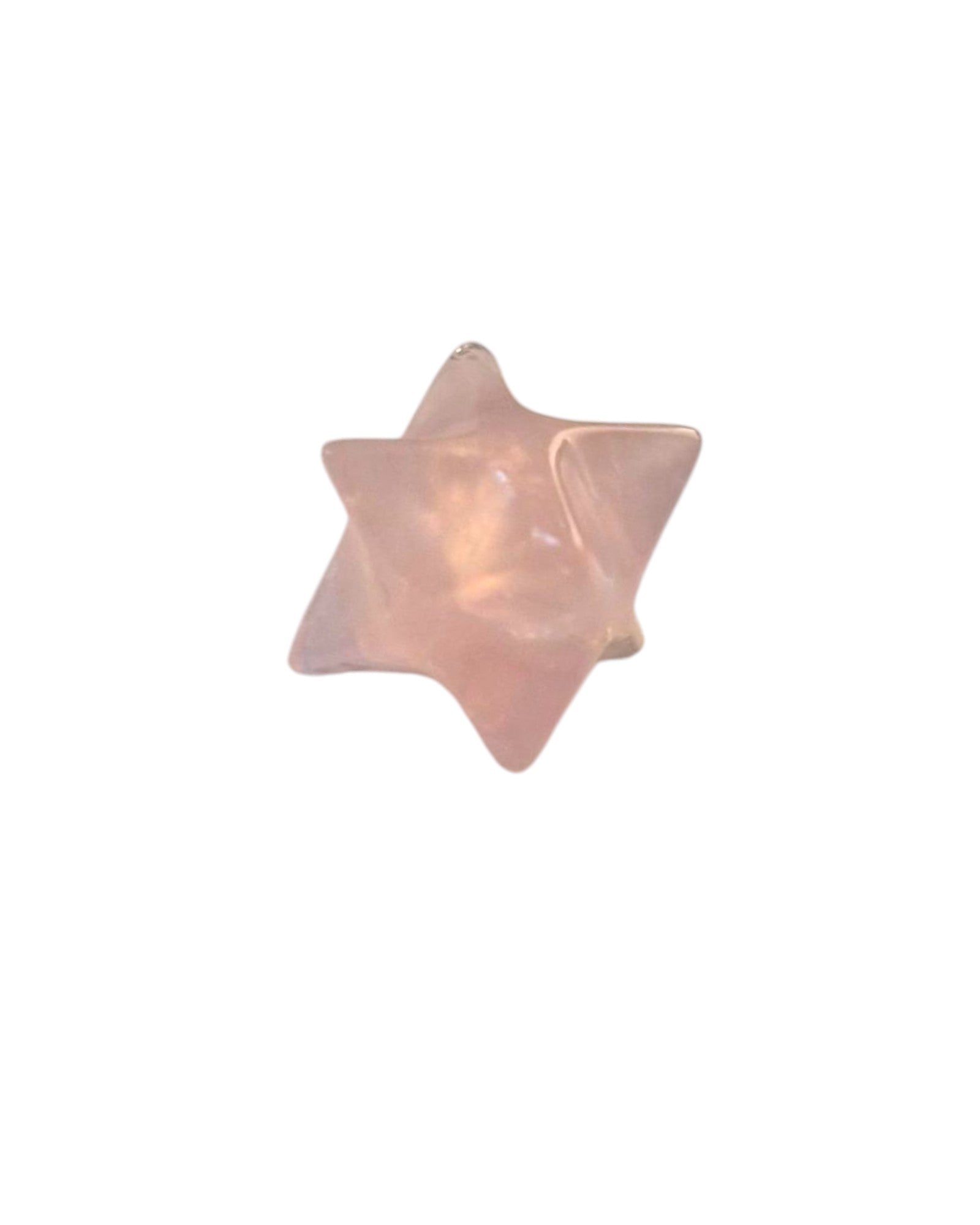 Merkaba Cristal de Roche ou Quartz rose