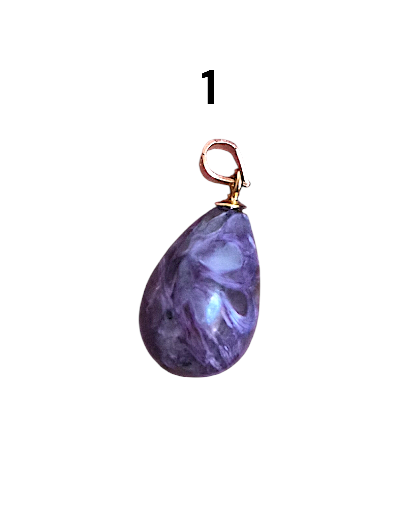 Pendentif en Charoïte – Transformation, intuition & protection énergétique