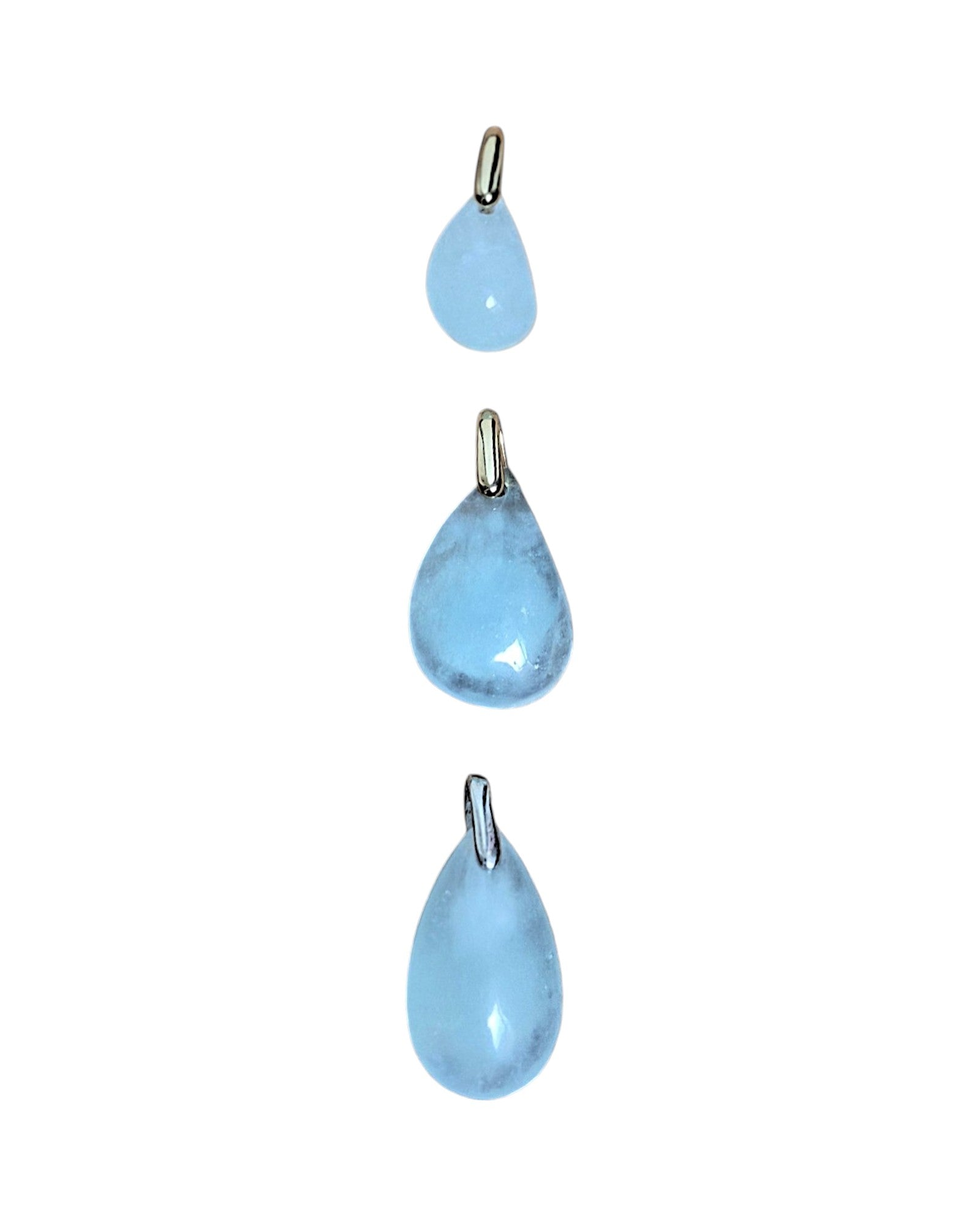 Pendentif Aigue Marine bleu