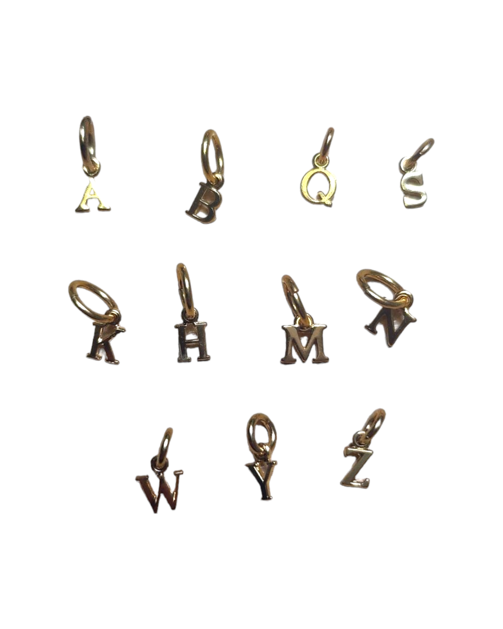 Pendentif Lettre doré