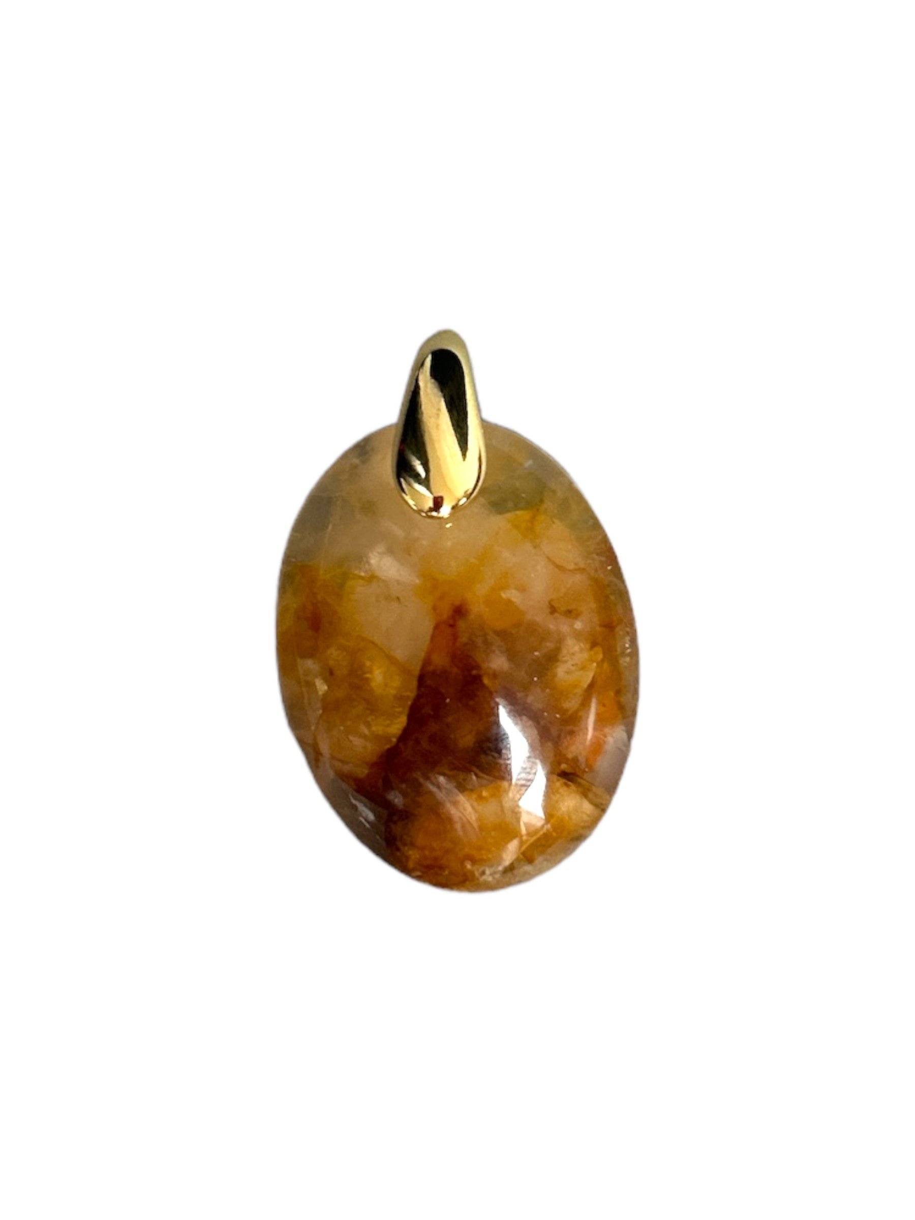 Pendentif Quartz Hématoïde jaune