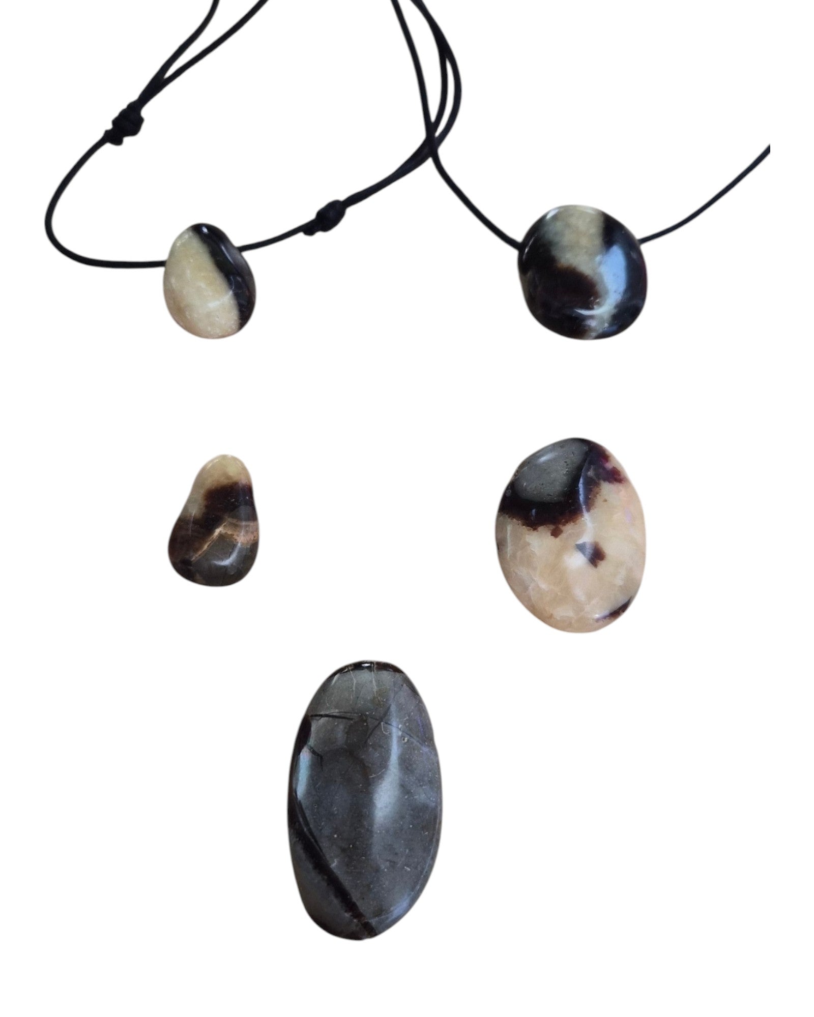Collier Homme en Septaria – Pierre Percée d'Ancrage et Libération Émotionnelle