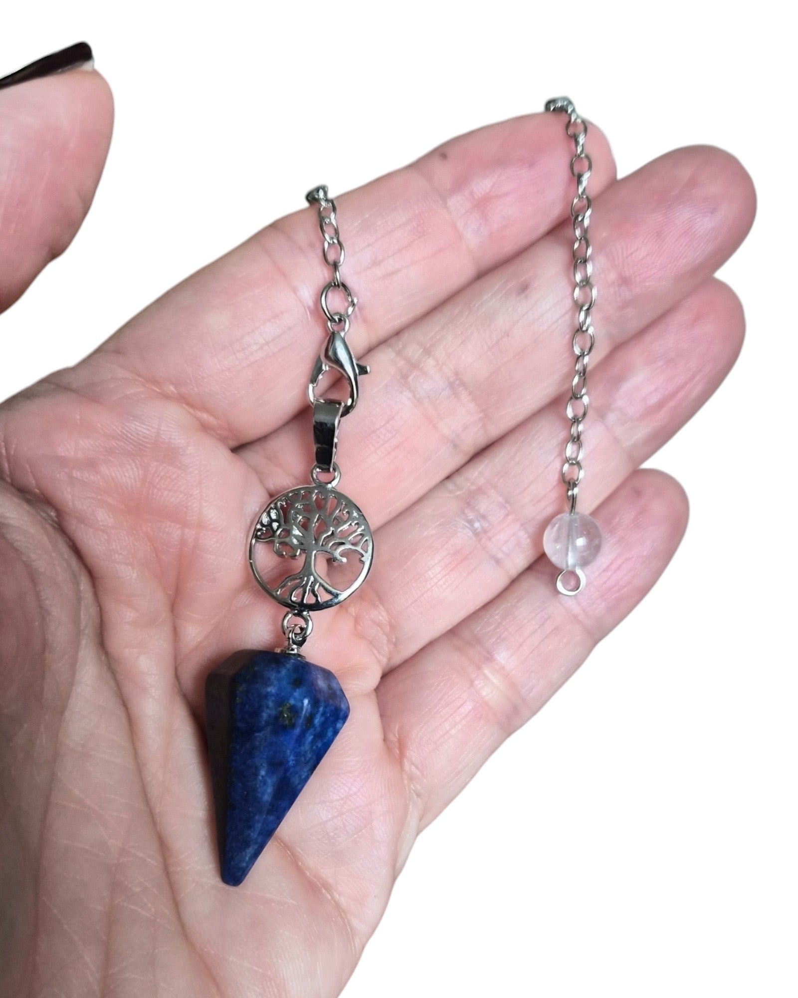 Pendule Arbre de Vie en Pierres Naturelles (5 pierres différentes)