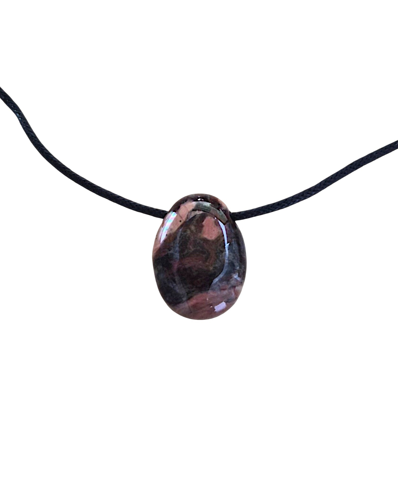 Collier mixte en Jaspe Polychrome – Pièce unique