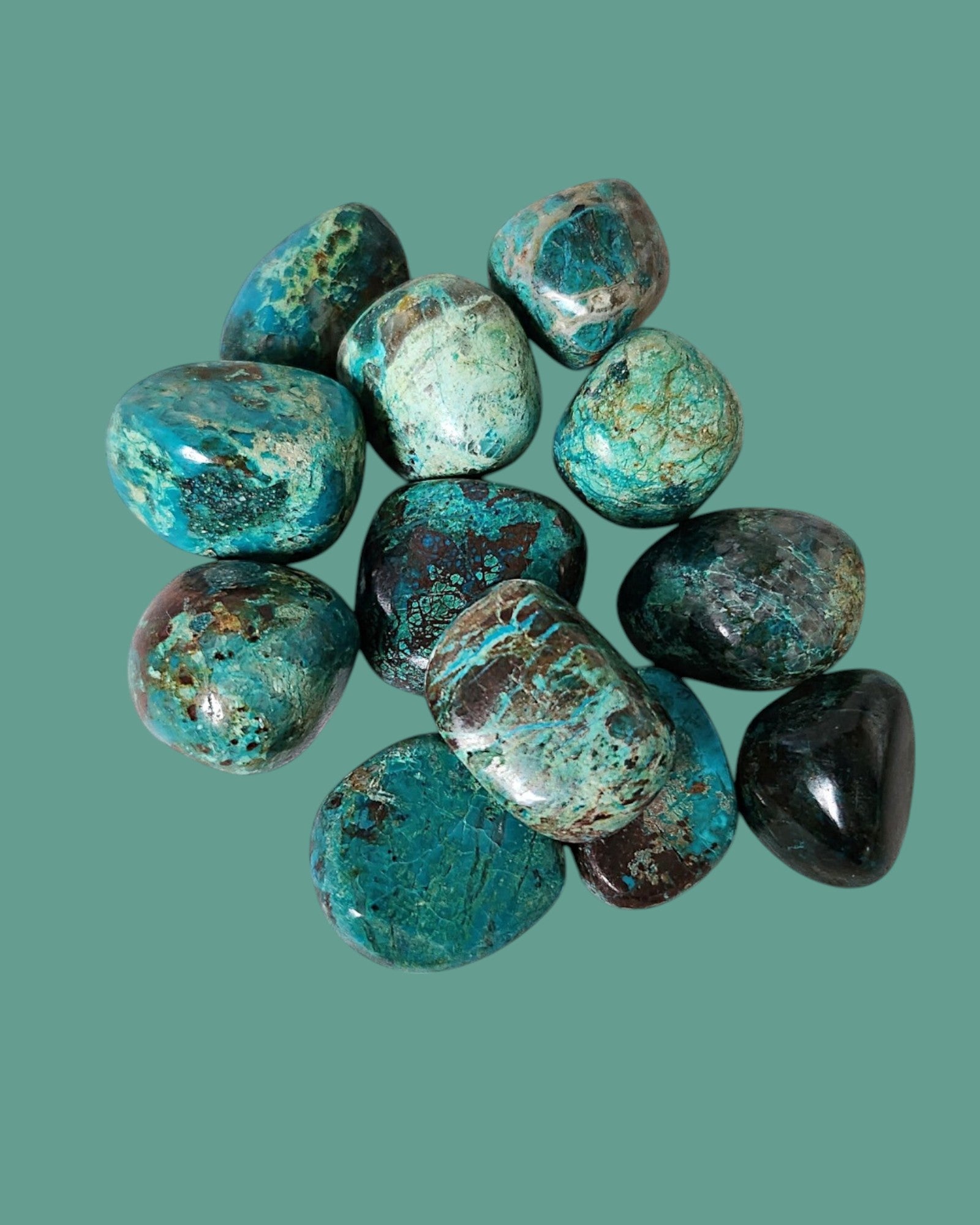Pierre roulée Chrysocolle