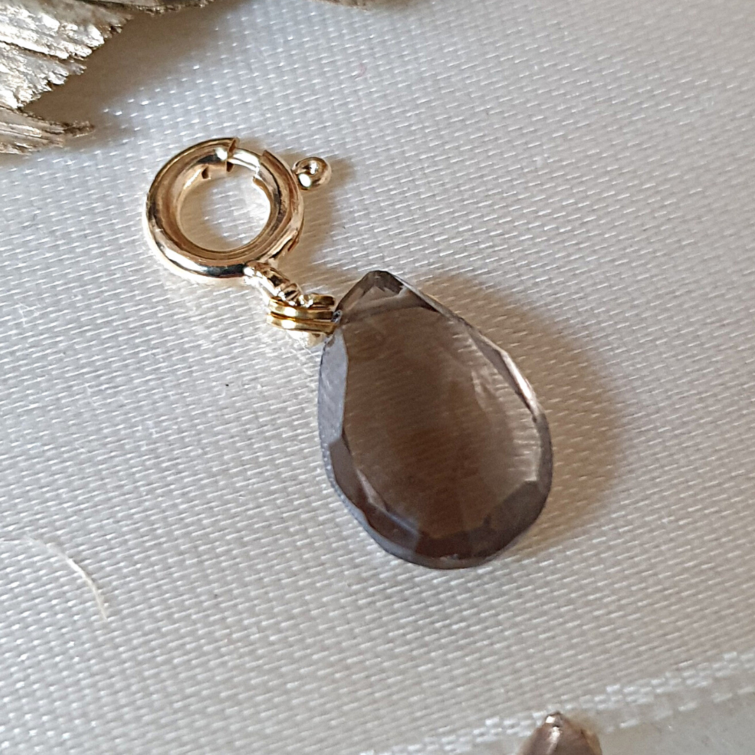Charm's goutte Quartz fumé