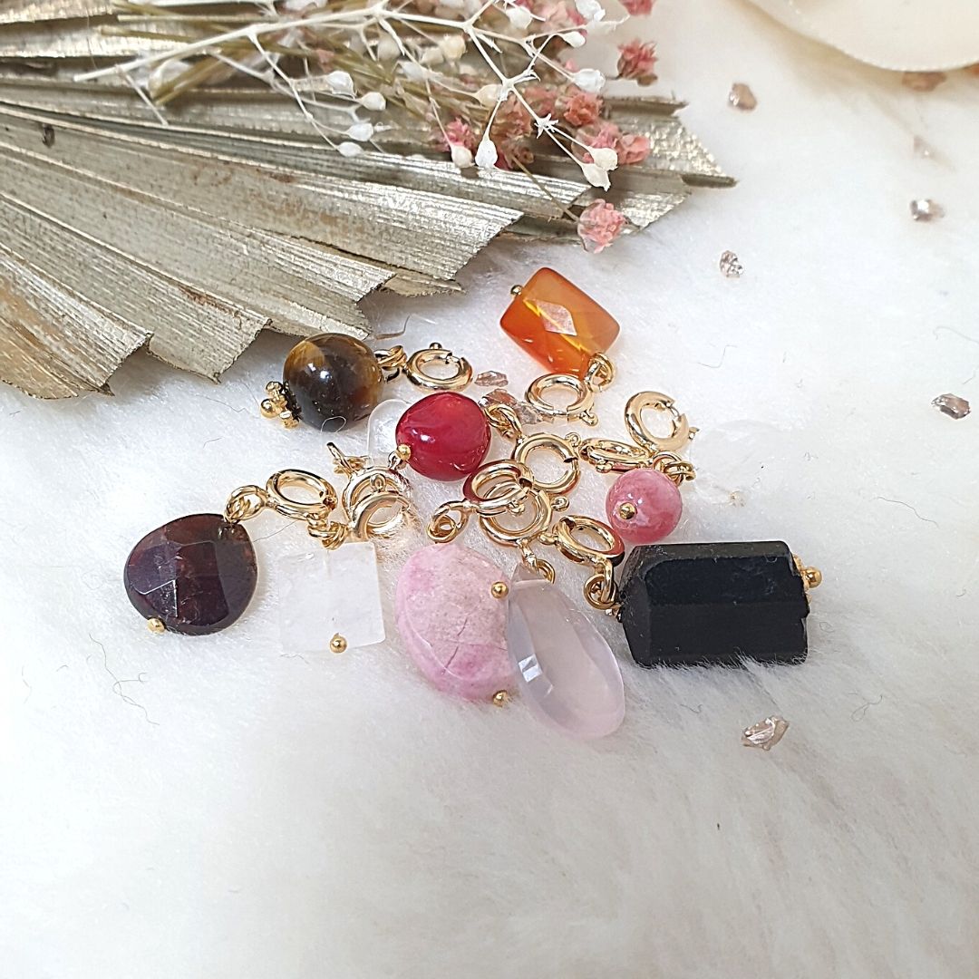 Charm's goutte Quartz rose
