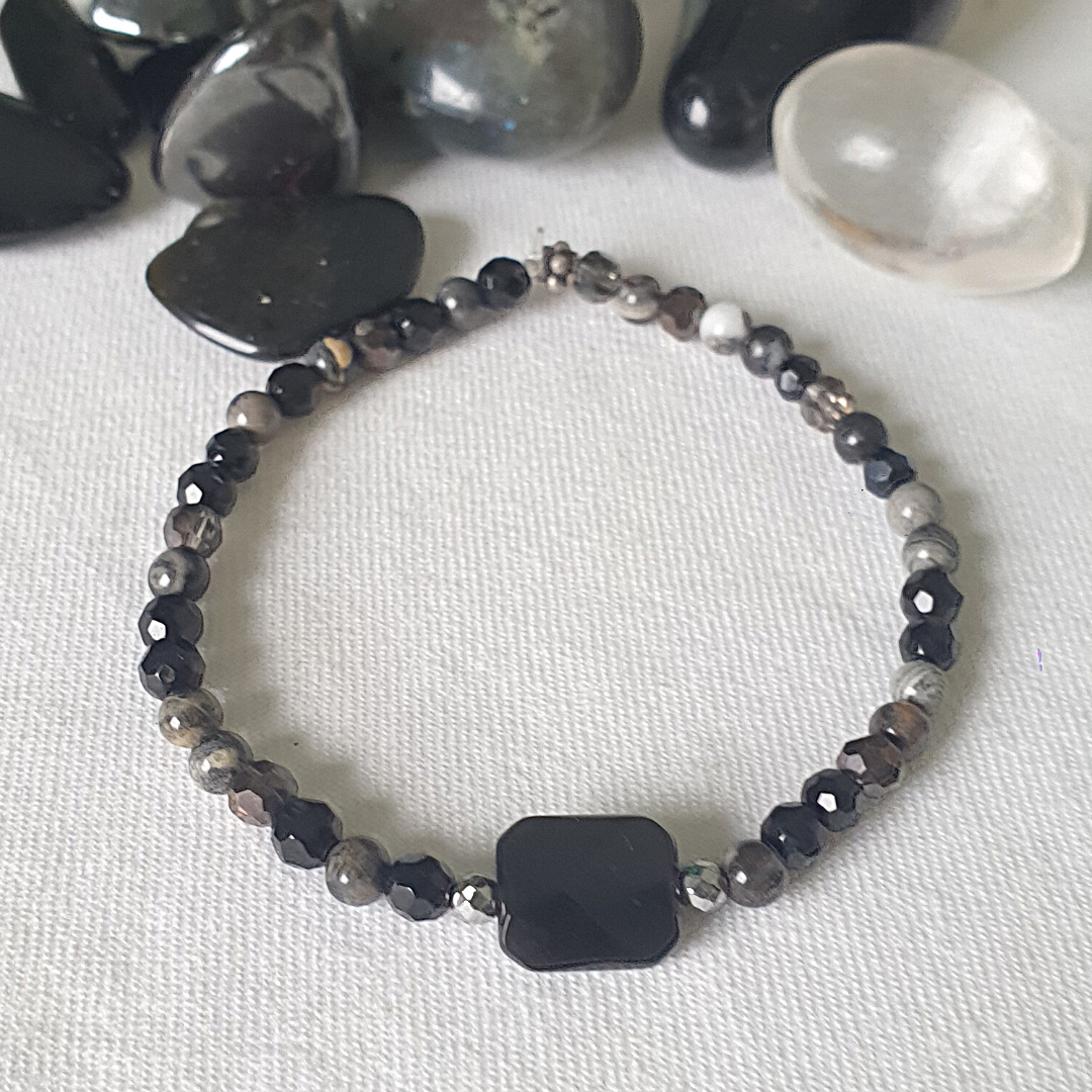 Bracelet Jaspe et Onyx