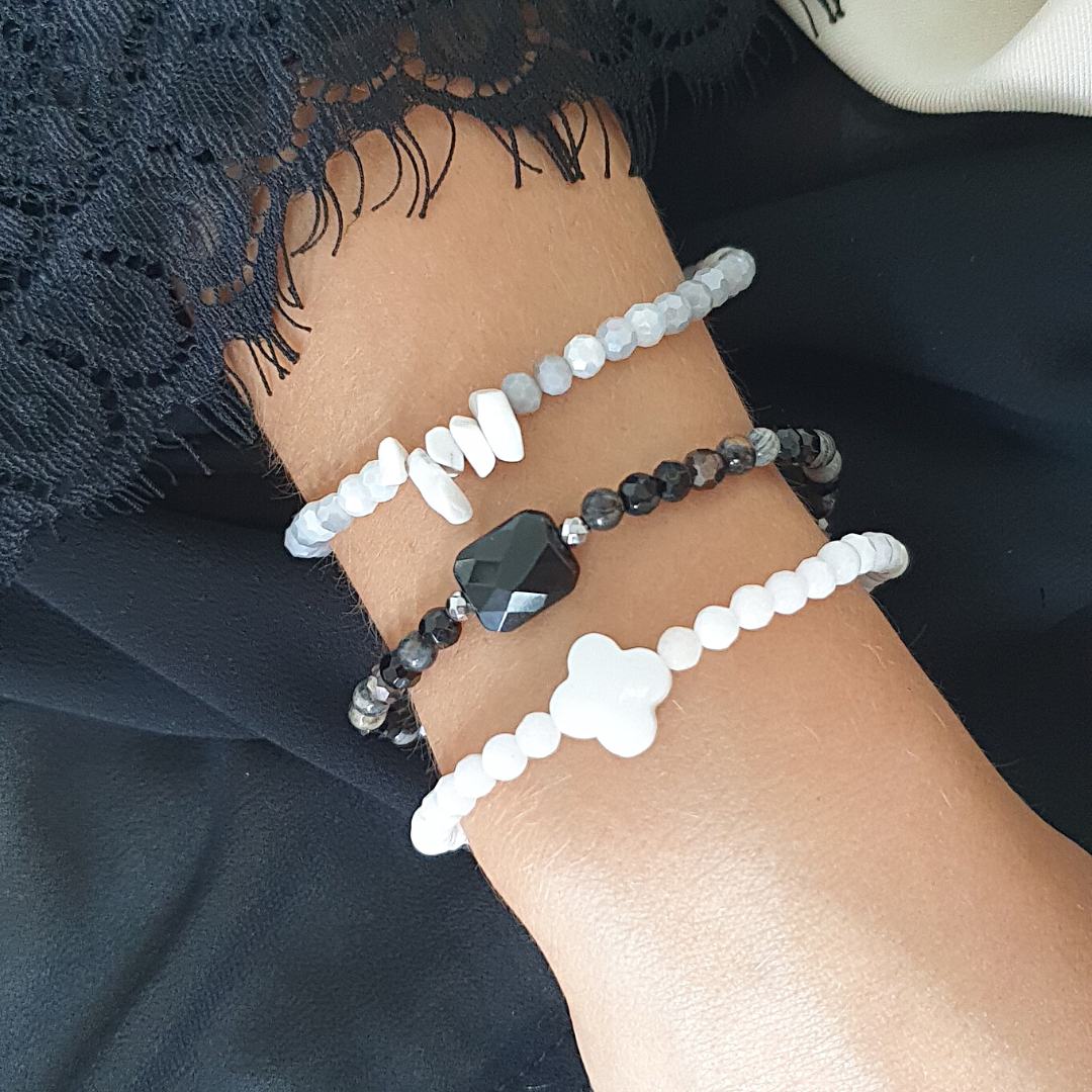 Bracelet Jaspe et Onyx