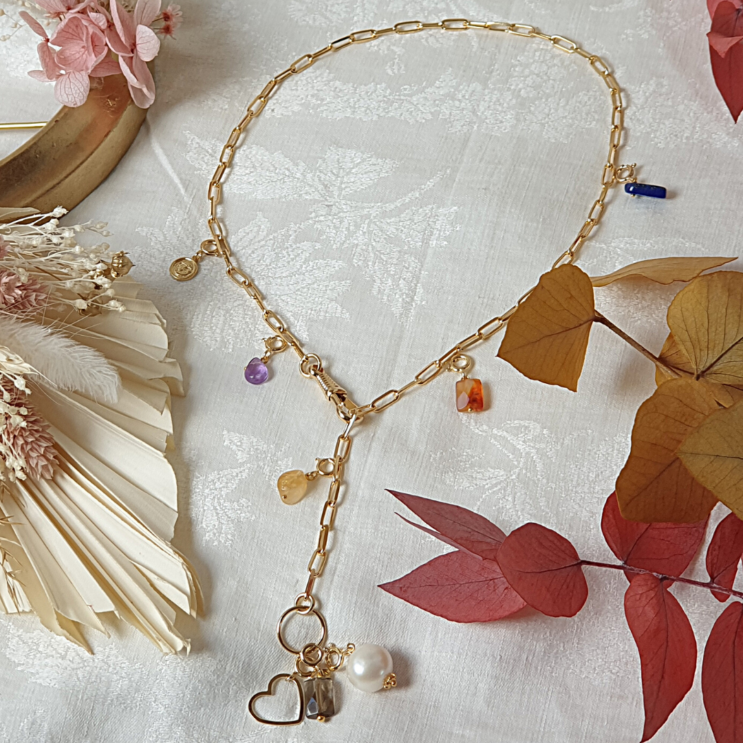 Charm's goutte Quartz rose