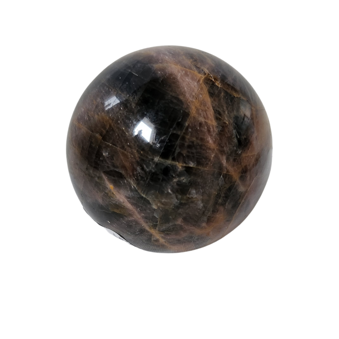 Sphère Pierre de lune noire [ Intuition ]