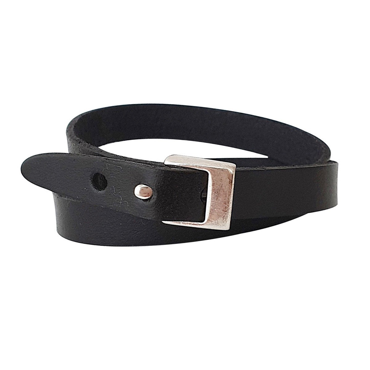 Bracelet cuir double tour homme