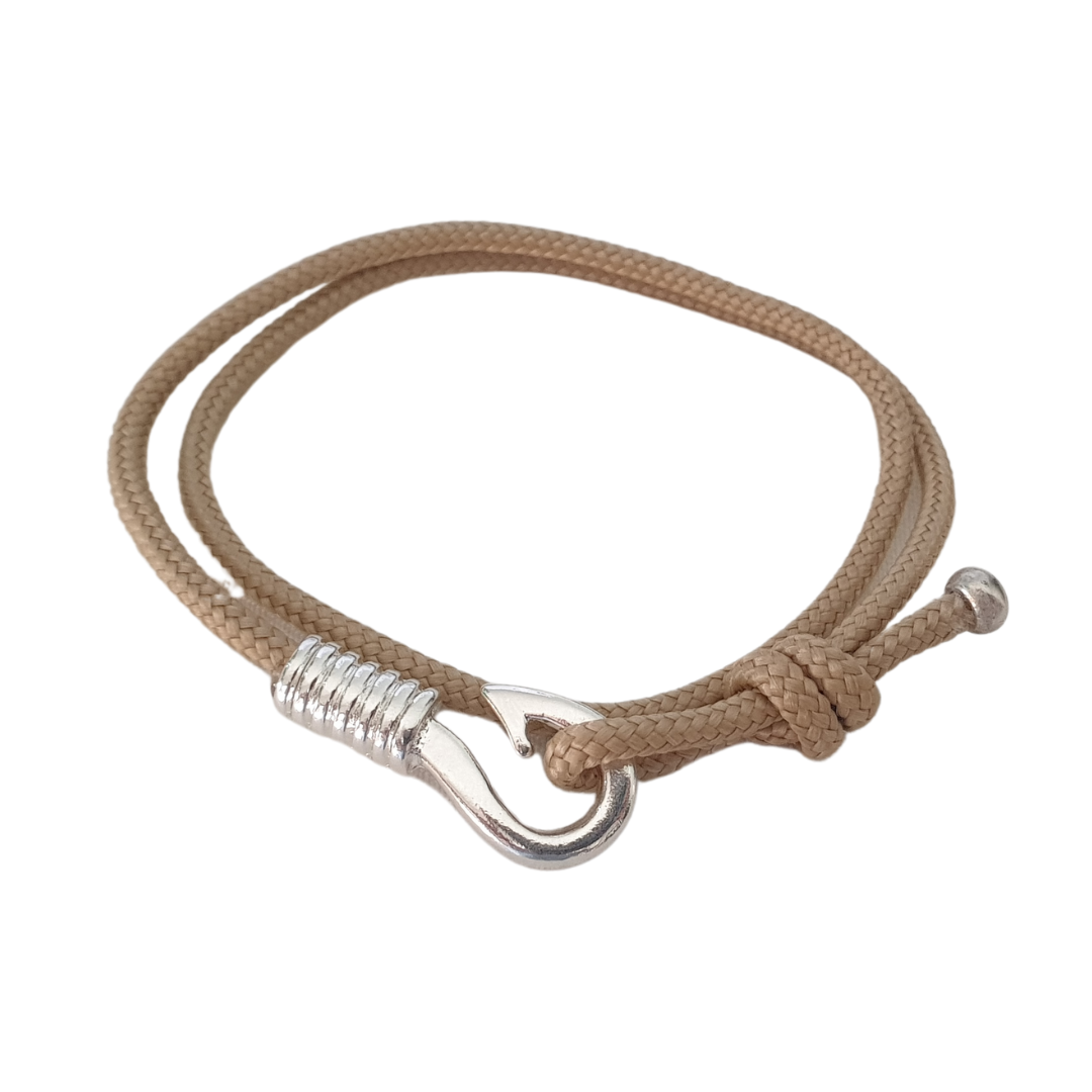 Bracelet Hameçon corde homme