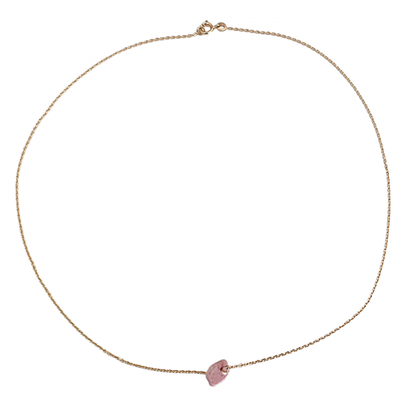 Collier Caillou Rhodonite