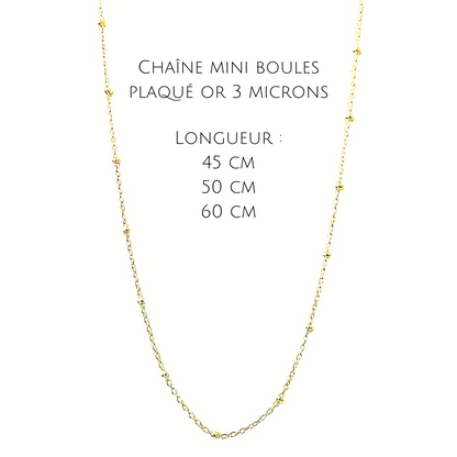 Collier chaîne perlé