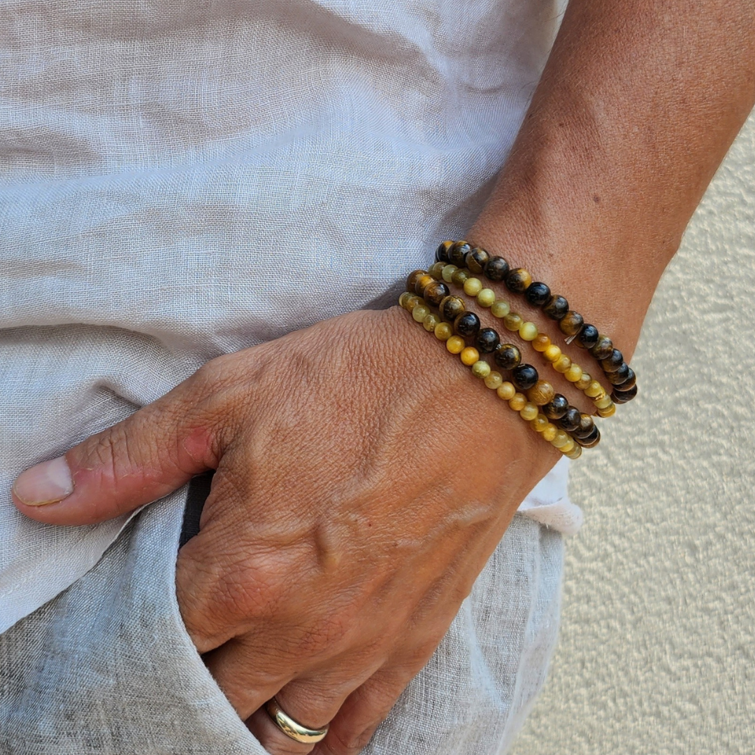 Bracelet Œil de Tigre Jaune