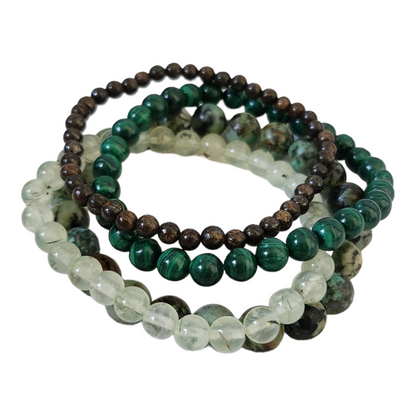 Bracelet Phrénite vert