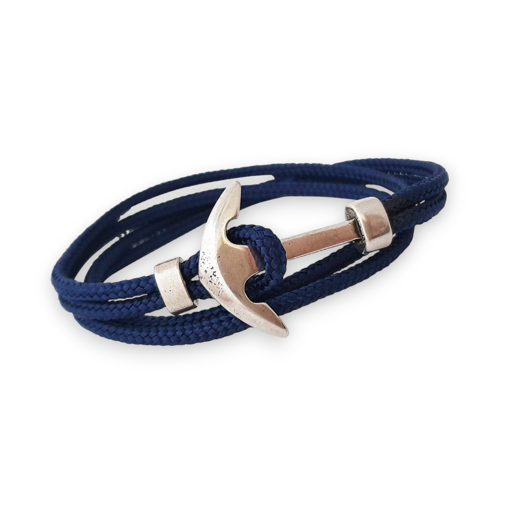 Bracelet ancre marine homme