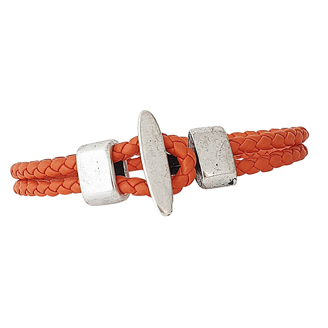 Bracelet cuir tressé Jerry