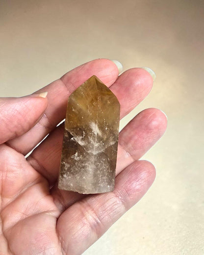Pointe de Citrine naturelle | Abondance et énergie