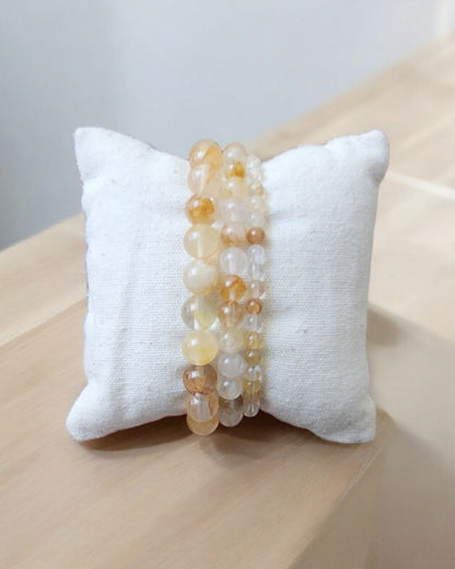 Bracelet Quartz hématoïde jaune