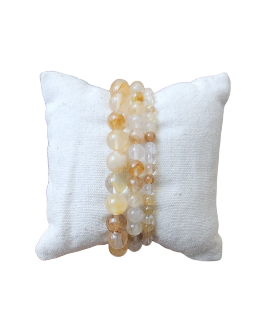 Bracelet Quartz hématoïde jaune