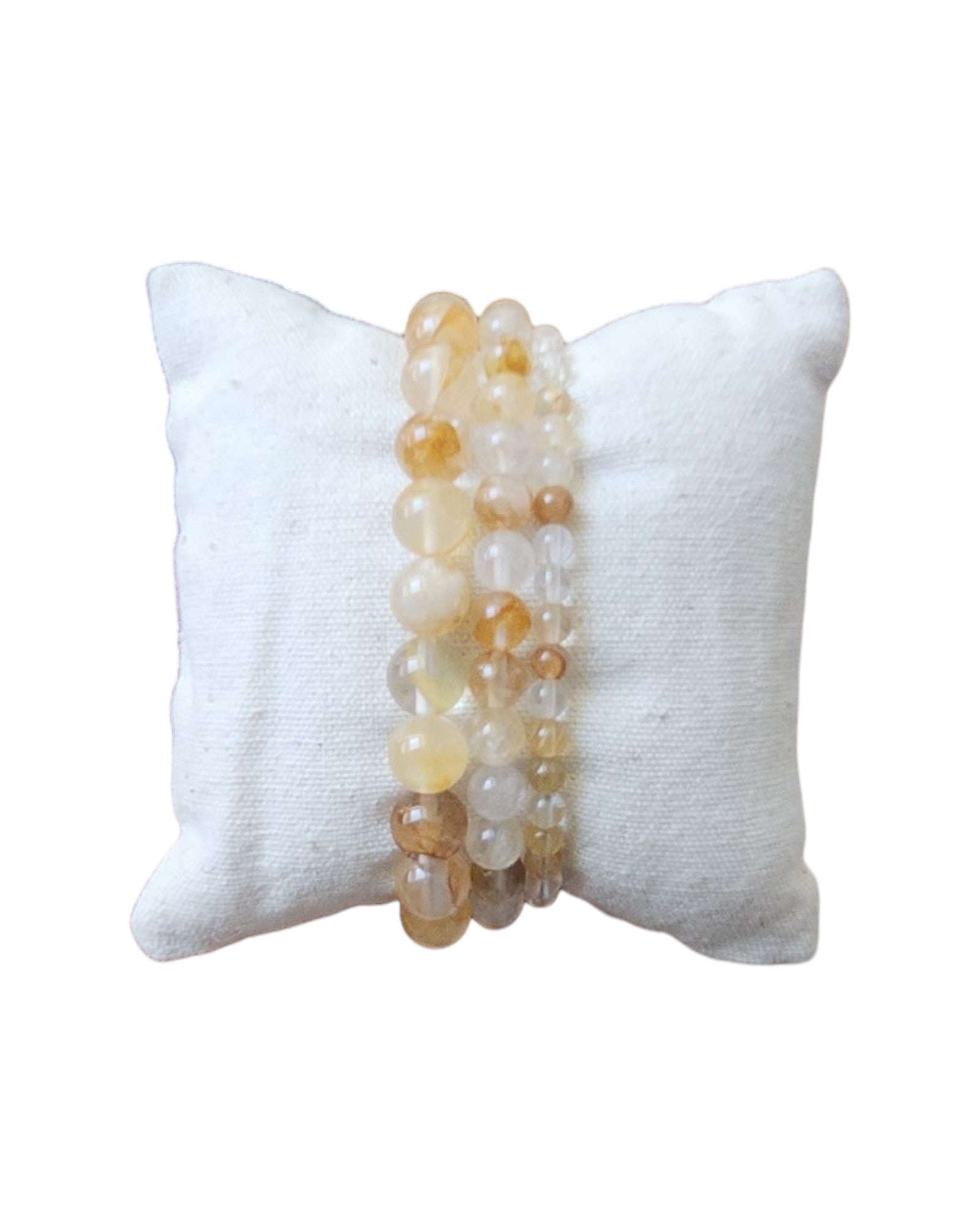 Bracelet Quartz hématoïde jaune