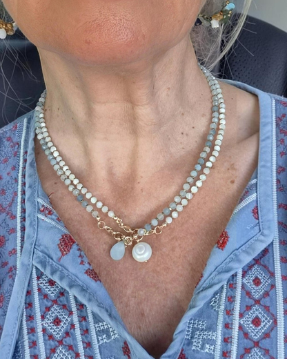 Collier Céleste : Ton Bijou Modulable en 16 Pierres Naturelles différentes